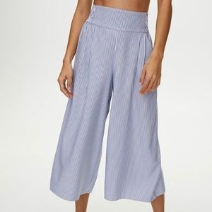 Sunday Best Sullivan Pant Size Small Blue and off-white striped